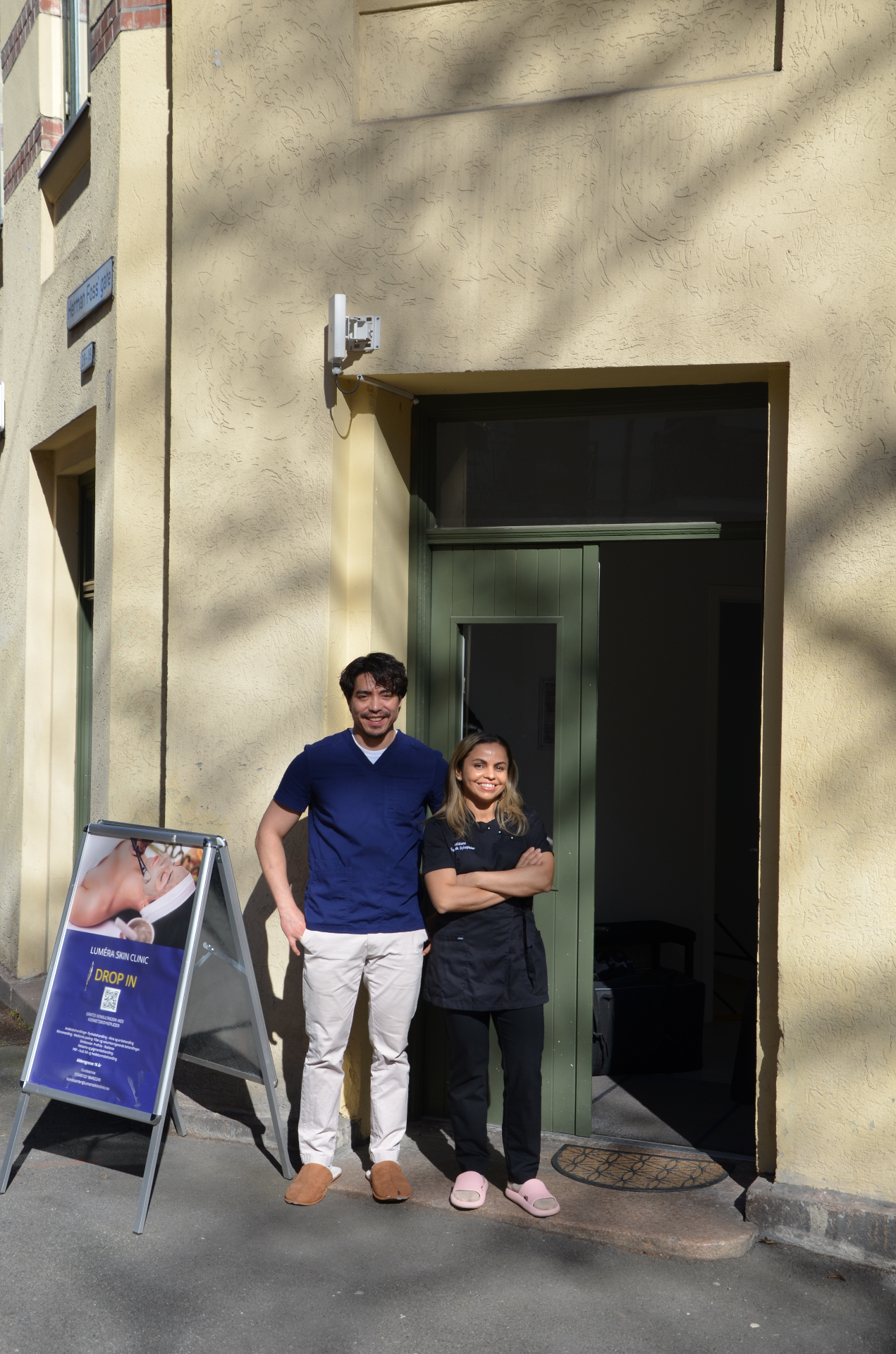 Lumera Skin Clinic – inngangen til klinikken